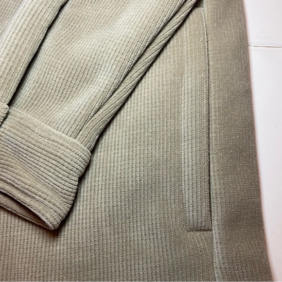 Men's Beige Fleece Jacket by Copper & Oak looks like a Corduroy Jacket. Size L - Picture 6 of 16